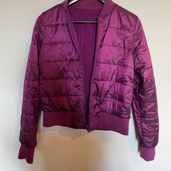 Lululemon Reversible Bomber in Magenta - Picture 8 of 10